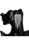 Waterway Zircon Stone Heart Earrings - Evening Dress Earrings - 5