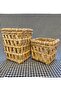Multi-Purpose Basket 2-Piece Basket / Hanging Basket Decorative Wicker Basket / Home Decoration Bohemian Flower Pot Flower Holder