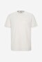 Men's Grey-white Easy-Iron Slim Fit Slim Fit Crew Neck Jacquard T-Shirt - 5