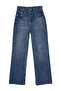 Koyu Mavi Paça Detaylı Yüksek Bel Wide Leg Jeans TWOSS24JE00149 - 7