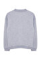 Gri Kalın İçi Polarlı Dik Yaka Relaxed/Rahat Kalıp Örme Sweatshirt TWOAW20SW0584 - 12