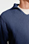 İndigo Casual Unisex Regular Fit Polo Yaka Tüylenmeyen Triko Kazak TMNAW24KZ00008 - 5