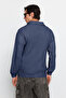 İndigo Casual Unisex Regular Fit Polo Yaka Tüylenmeyen Triko Kazak TMNAW24KZ00008 - 6