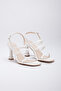 Women's Strappy Stylish and Simple Evening Shoes White - 6