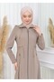 Women's Removable Hooded Zippered Prada Topcoat 1200 - 8