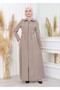 Women's Removable Hooded Zippered Prada Topcoat 1200 - 2