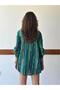 Green Tie-Dye Striped Italian Linen Shirt Blouse - Std - 4