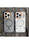 Apple iPhone 14 Compatible Matte Magsafe Featured Camera Protection Frame Metal Key Case - 3