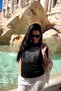 Crystal Stone Plus Size Crew Neck Short Sleeve Cotton Stylish Women's T-Shirt T-Shirt - 3