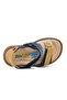 210109 Navy Blue-Beige-Mustard Comfort Boys' Sandals - 4