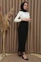 Clothing Women's Black Pencil Skirt with Elastic Waist - 2