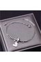 Stainless Steel Layered Butterfly Detail Women's Anklet Color: Silver - 2