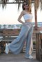 Rose's Boutiqe - Women's Gray Linen Trousers, Wide Belt and Loose Leg - 2