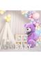 New Year's Special: Plush Teddy Bear with Printed Heart and Christmas Hat in Hands 90 cm Bow Tie - New Year's Themed - 3
