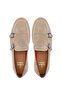 Men's Genuine Leather Beige Suede Casual Shoes - 5