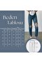 Ripped and Dirty Hem Mom Jeans Dark Blue - 2