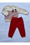 Baby boy friends printed sweatshirt & sweatpants 2-piece set