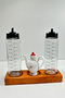 3-Piece Wooden Multipurpose Stand, Bathroom and Kitchen Organizer Stand, Oil Dispenser Stand, Liquid Soap Dispenser Stand - 9