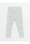 LCW baby Elastic Waist Printed Baby Girl Tights, 2-Piece - 3