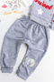 Baby Girl Set with Elephant Figure and Triple Vest - 5