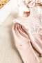 Baby Girl Jumpsuit with Laced Bandanas Baby Snap Bodysuit - 3