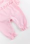 Baby Girl Jumpsuit Set with Guipure Pompom Bandana - 3