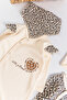 Leopard Print 2-Piece Long Sleeve Baby Girl Jumpsuit Set - 2