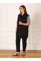 Black Large Size Sleeveless Denim Vest - Alia - 3