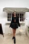 Women's Black Buttoned Cotton Knitwear Cardigan - 7