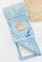 Teddy Bear Figured Knitwear Baby Blanket
