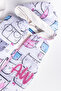 Baby Girl Set Cat Patterned Baby Girl Inflatable Vest Set - 3