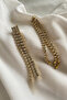 3 Rows Gold/silver Earrings Evening Dress Set with Zirconium Stones - 6