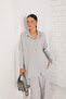 32-3041 Model Gray Modal Shirt Set - 5