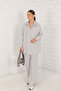 32-3041 Model Gray Modal Shirt Set - 2