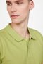 Men's Slim Fit Slim Fit 100% Cotton Plain Pique Green Polo Collar T-Shirt - 3
