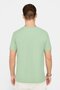 Men's Slim Fit Slim Fit 100% Cotton Soft Textured Patterned Green Crew Neck T-Shirt - 5
