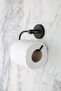 Toilet Paper Holder Without Cover, WC Paper Holder - Matte Black