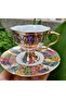 Hand-Painted Porcelain Clover Malina Double Cup Set - 2