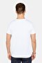 Men's Slim Fit Slim Fit 100% Cotton Soft Texture Printed White Crew Neck T-Shirt - 5