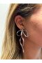 Silver Ribbon Earrings - 3