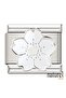Italian Stainless Steel 9mm White Flower Charm