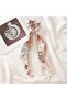 Elegant Luxury Satin Fabric Scrunchie with Elastic Buckle and Powder Pattern - Women's Scrunchie Elastic Hair Tie