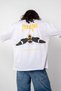 Phaseone"V2" Printed 24/1 Oversize Unisex White Tshirt