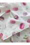 Macaron Patterned Muslin Blanket Organic Pink Muslin Baby Blanket - 5