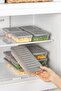 4-piece freshbox microwave and oven-safe storage container set - grey - 4