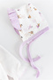 Rabbit Patterned Bow 5 Piece Baby Girl Hospital Outlet Baby Set - 6