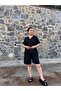 Large Size Linen Shorts and Shirt Set
