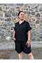 Large Size Linen Shorts and Shirt Set - 5