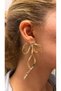Gold Ribbon Earrings - 2