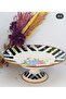 30 Cm Footed Enamel Vintage Bougainvillea Salad Fruit Bowl - 2